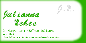 julianna mehes business card
